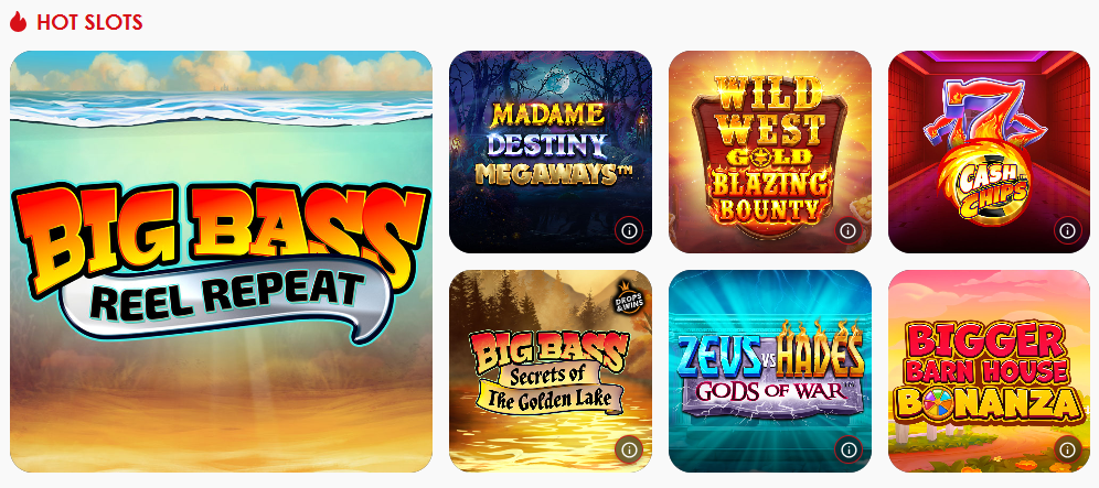 Red Casino Hot Slots — Big Bass Reel Repeat, Madame Destiny, Wild West Gold Blazing Bounty