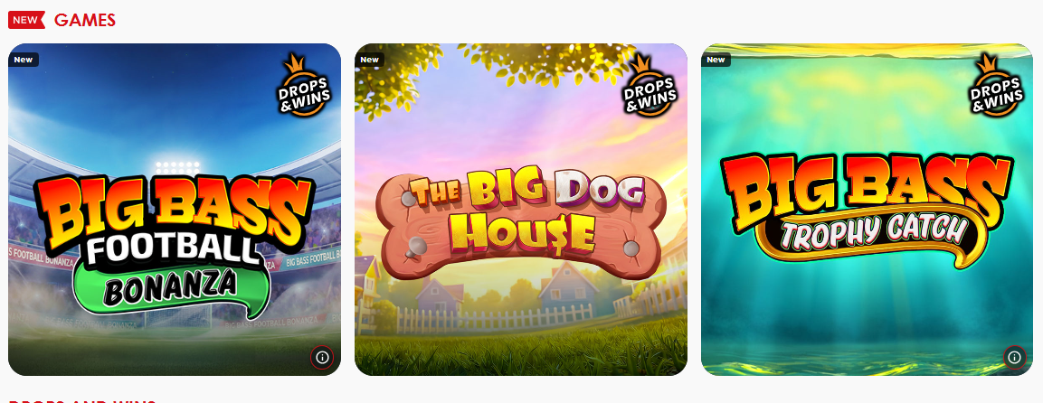 Red Casino New Games — Big Bass Football Bonanza, Big Dog House, Big Bass Trophy Catch